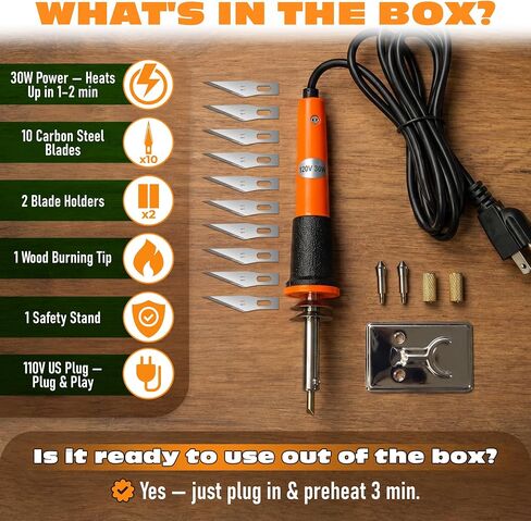 Hot Knife Cutting Tool 30W, Electric Pumpkin Carving Foam Cutter in Saudi Arabia