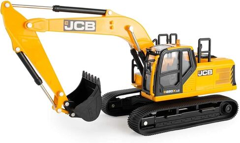 Britains JCB Farm Tomy Toys - Excavator - 1:32 220X - Collectable Tractor Toy - 1:32 Scale Farm Toys - Suitable For Collectors And Kids - 3 Year Plus, 43211 in Kuwait