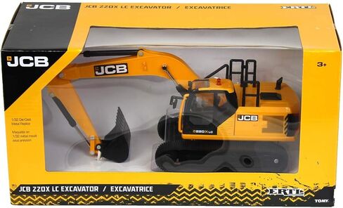 Britains JCB Farm Tomy Toys - Excavator - 1:32 220X - Collectable Tractor Toy - 1:32 Scale Farm Toys - Suitable For Collectors And Kids - 3 Year Plus, 43211 in Kuwait