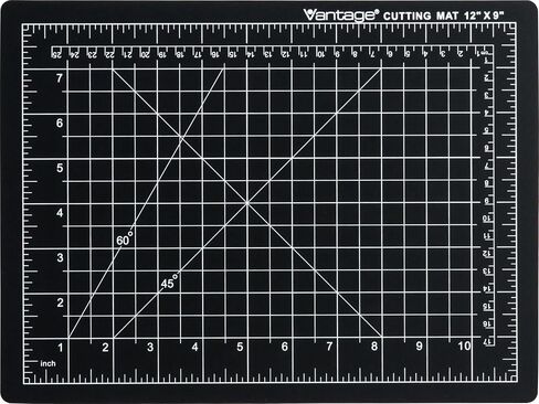 Dahle Vantage 10673 Premium Self-Healing Cutting Mat, 24"x36", 1/2" Grid, 5 Layers for Max Healing, Perfect for Crafts & Sewing, Black in Kuwait