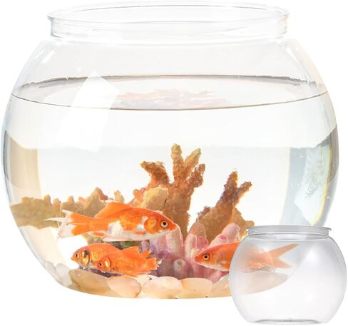 Clear Plastic Fish Bowl Round Aquarium 8.6 Inch Wide in Saudi Arabia