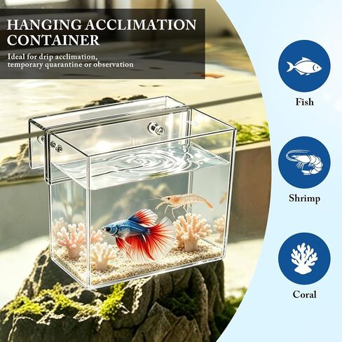 Split Hanging Drip Acclimation Container for Fish, Corals & Shrimp in Saudi Arabia