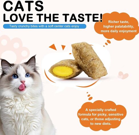 Cat Hip + Joint Supplement, Health Treats with Glucosamine & Chondroitin, Hip & Joint Care Chews for Cats & Kittens, Supports Mobility & Cartilage, Chicken Flavor, 100g (30 Day Supply) in Kuwait