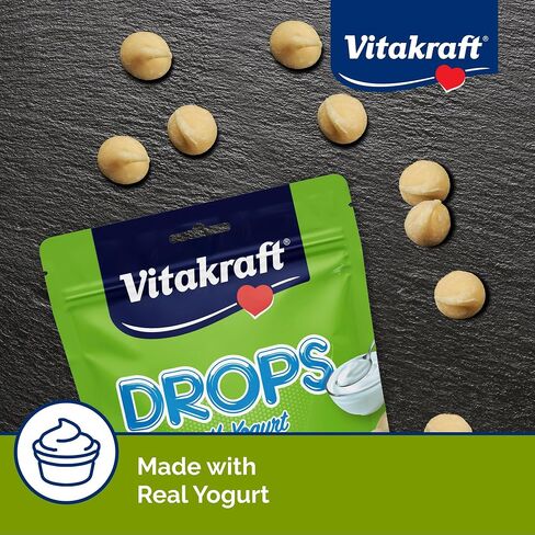 Vitakraft Drops Rabbit, Guinea Pig & Hamster Treat Yogurt Flavor 5.3 oz. in Kuwait