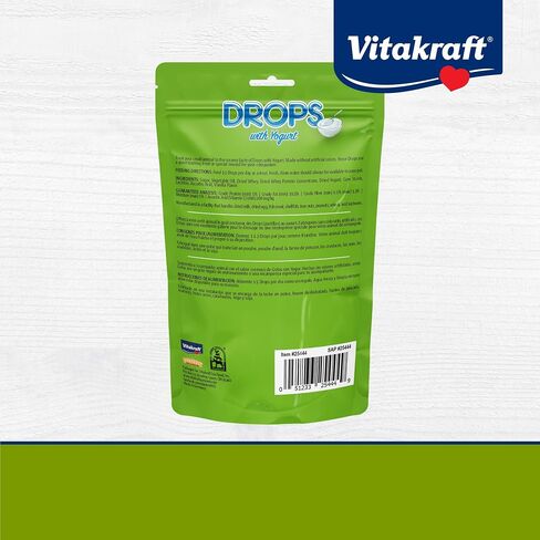 Vitakraft Drops Rabbit, Guinea Pig & Hamster Treat Yogurt Flavor 5.3 oz. in Kuwait