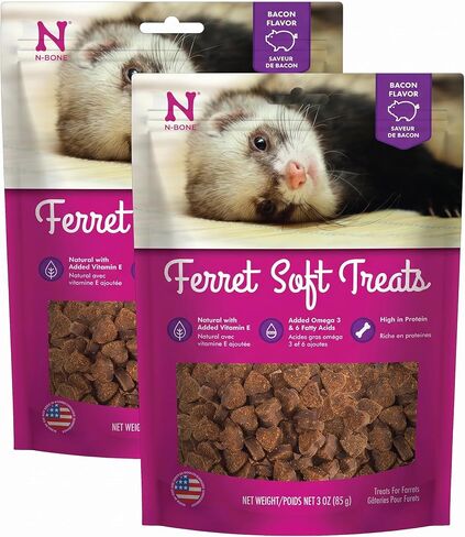 N-Bone 1 Pouch Ferret Soft Treats Bacon Flavor, 3 Oz in Kuwait