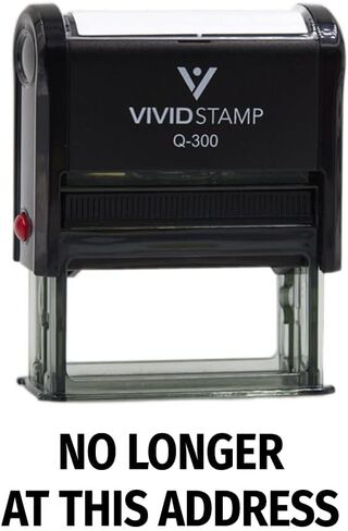 Vivid Stamp No Longer At This Address Business Self-Inking Rubber Stamps (Black Ink) - Q-300 in Kuwait