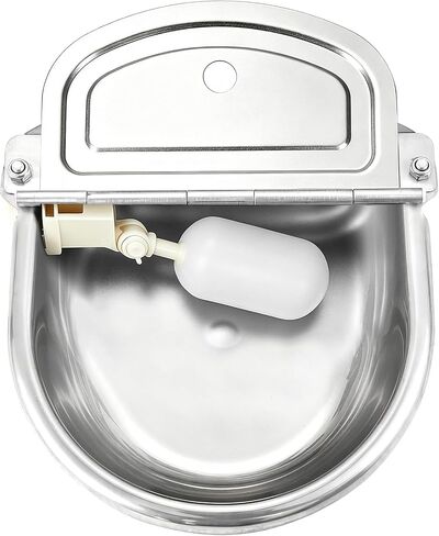 NATGAI Automatic 304 Stainless Steel Waterer Bowl with Drainage Hole in Saudi Arabia