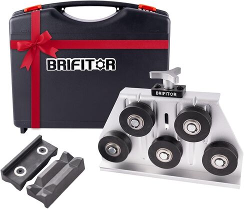 BRIFITOR Adjustable Brake Fuel Line Tubing Straightener, Fits for bent & coiled copper, stainless steel or aluminum tubing in 3/16" to 1/2" in Dia. With one set of Nylon Vise Jaws. in Kuwait