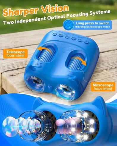 1000X Handheld Digital Microscope for Kids: 2-in-1 Miniscope & Telescope in Saudi Arabia