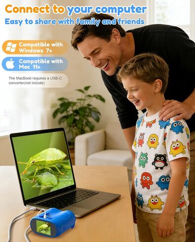 1000X Handheld Digital Microscope for Kids: 2-in-1 Miniscope & Telescope in Saudi Arabia