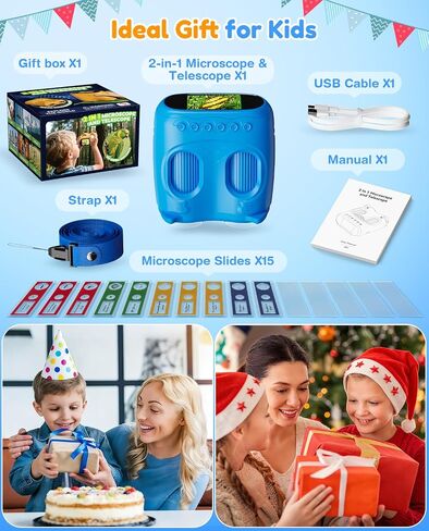 1000X Handheld Digital Microscope for Kids: 2-in-1 Miniscope & Telescope in Saudi Arabia