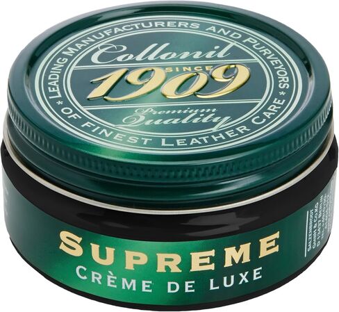 Collonil Leather Shoe Polish 1909 Crème de Luxe 3.38 Fl Oz – Shoe Cream for optimum color refreshing & color depth, protects & nourishes all smooth leather color depth glow in Kuwait