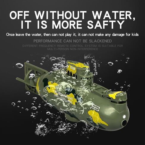 Mini RC Submarine Waterproof Electric Military Model, 6 Channel RC Toy in Kuwait