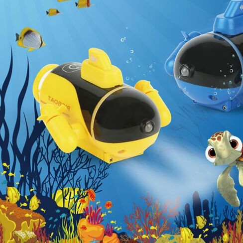 4-CH RC Mini Submarine, Waterproof Remote Control Diving Submarine(Yellow) in Kuwait
