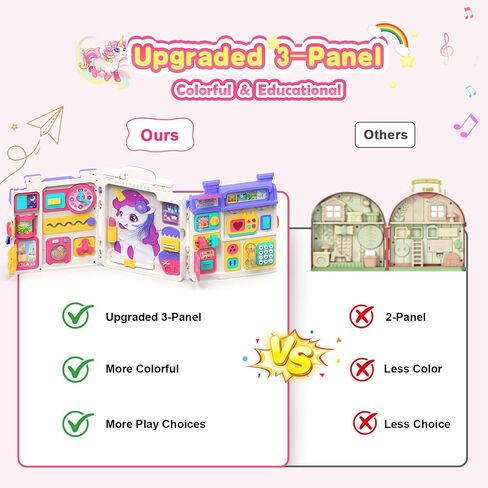 ELFJOY Montessori Toy for 1 Year Old Girl Gift, Montessori Busy Board for 1-2 Year Old, 56+ Bilingual Early Educational Learning Toddler Baby Girl Toys, First Birthday Gift for Little Girls in Saudi Arabia