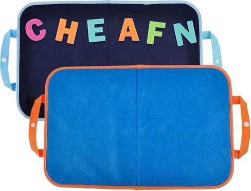 CHEFAN 2 Pack Felt Board for Kids, Blue Storage Bags, Travel Storyboard in Kuwait