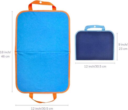 CHEFAN 2 Pack Felt Board for Kids, Blue Storage Bags, Travel Storyboard in Kuwait