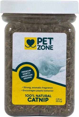Pet Zone 100% Natural North American Grown Catnip in Jar, 2.25 oz, 1 Pack in Saudi Arabia