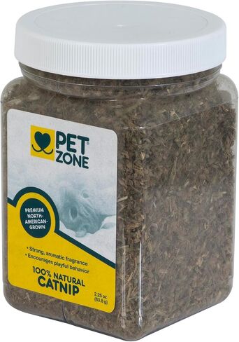 Pet Zone 100% Natural North American Grown Catnip in Jar, 2.25 oz, 1 Pack in Saudi Arabia