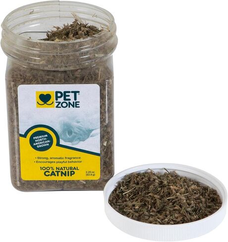 Pet Zone 100% Natural North American Grown Catnip in Jar, 2.25 oz, 1 Pack in Saudi Arabia
