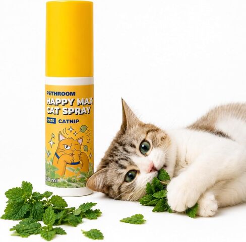PETHROOM Happy Max Cat Catnip Spray for Cats, 100% Natural Catnip Extract in Saudi Arabia