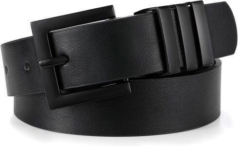 XZQTIVE Plus Size Women's Leather Belts for Jeans Pants Dress Fashion Ladies Waist Belt with Square Gold Buckle in Kuwait