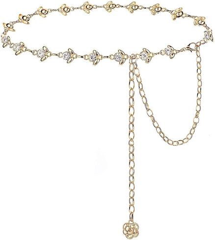 YooAi Rhinestone Belt for Formal Dress Diamond Crystal Sparkle Dress Belt in Kuwait