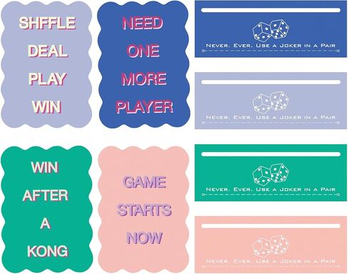 Vodolo 4 Pcs Mahjong Mixer Shufflers and 4pcs Card Line Finder,Thickened PVC Mahjong Accessories and Gifts for Beginners and Lovers, for Travel, Parties, Competitions, Game Nights in Kuwait