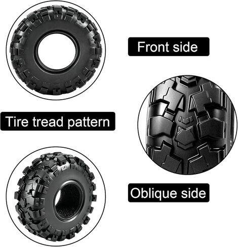 39 * 15mm SCX30 Tires With Foam Insert for 1/30 0.7 Wheels RC Crawler Upgrade in Kuwait