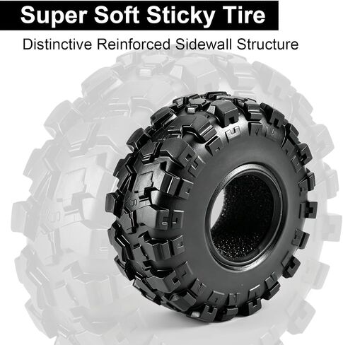 39 * 15mm SCX30 Tires With Foam Insert for 1/30 0.7 Wheels RC Crawler Upgrade in Kuwait