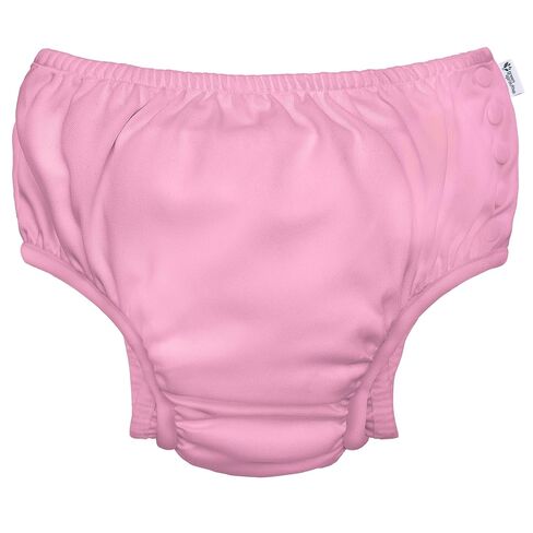 Girls Reusable Absorbent Baby Swim Diapers, Coral, 4T in Kuwait