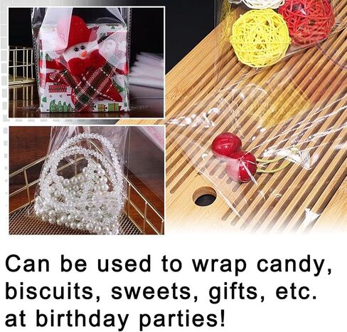 LonlyEagle 200 Pcs 5-1/2'' x 7-1/2'' Self Sealing Cellophane Bags，Clear Cellophane Cello Bags，Fit 5 X 7 Inch Cards Photos，A6 A7 Envelopes Candy，Self Adhesive for Packaging Gifts,Cookies in Kuwait