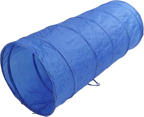 Dog Agility Training Equipment Kit with Collapsible Tunnel, Jump Ring, and Weave Poles for Indoor Outdoor Obstacle Course in Kuwait