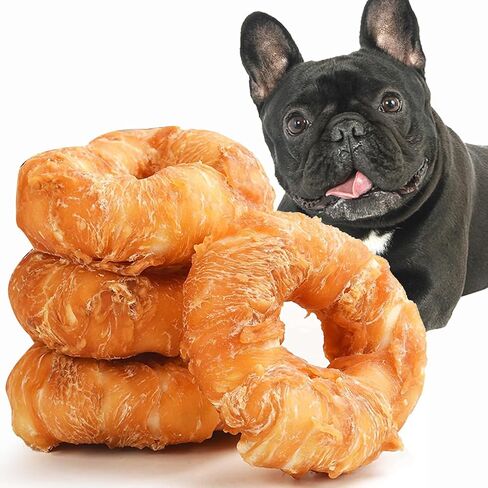Dog Donut Treats, Chicken Wrapped Rawhide Donuts in Saudi Arabia