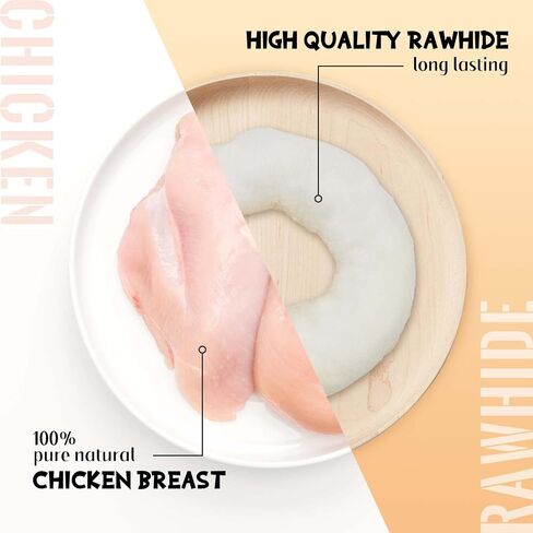 Dog Donut Treats, Chicken Wrapped Rawhide Donuts in Saudi Arabia