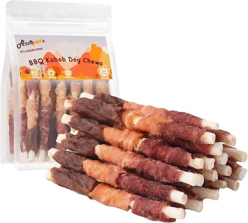 Dog Treats Chews, Chicken Wrapped Rawhide Sticks 20 PCS 10.6OZ in Saudi Arabia