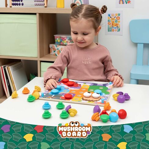 BONNYCO Button Art Toy for 2 Year Old with 50 Templates, 32 Buttons and Bag in Saudi Arabia