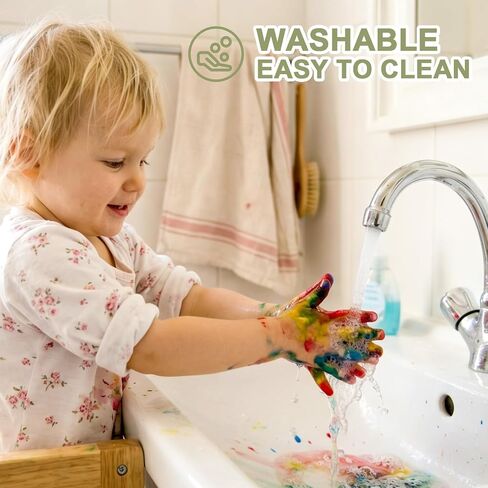 ABEIER Washable Finger Paint Powder 8 Colors Baby Safe Non-Toxic Ages 1-6+ in Kuwait
