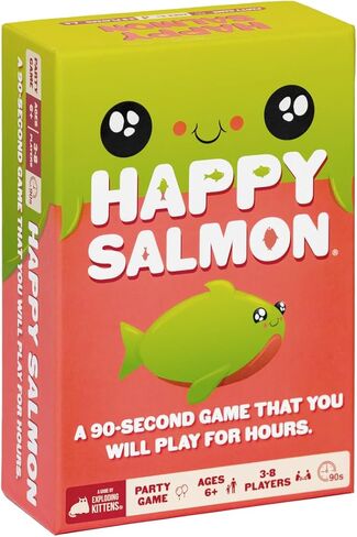 Exploding Kittens Happy Salmon, 3-8 Players, Ages 6+ Group Card Game in Kuwait