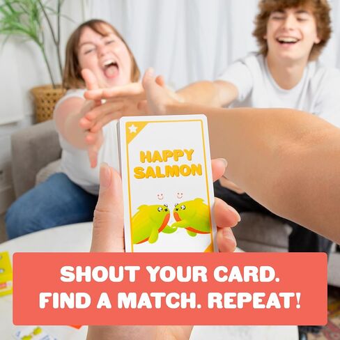 Exploding Kittens Happy Salmon, 3-8 Players, Ages 6+ Group Card Game in Kuwait