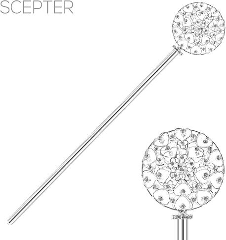Rosemarie Collections Stunning And Magical Crystal Rhinestone Royal Scepter Fairy Princess Costume Wands in Kuwait