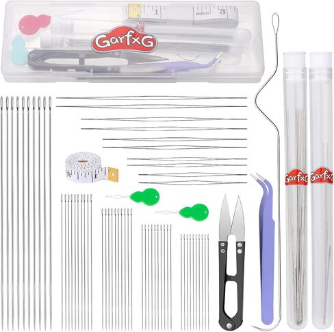 GarfxG 69 Pcs Beading Needles Set with Beading Tools for Jewelry Making in Kuwait
