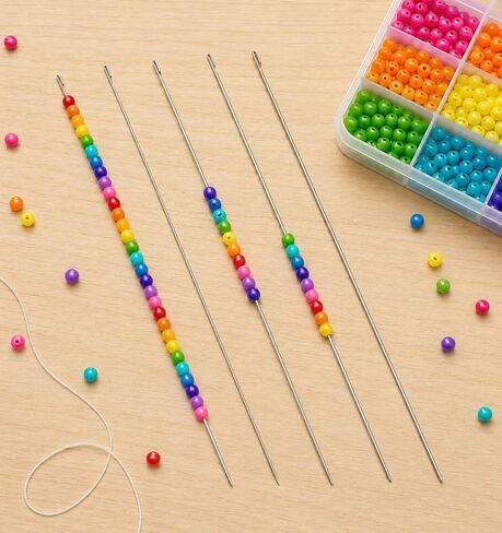Bead Spinner Needles, 10 PCS Beading Needles for Seed Beads (0.4mm-0.8mm) in Kuwait
