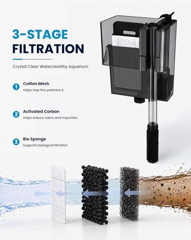 Small Fish Tank Filter Slim Aquarium Filter in Kuwait