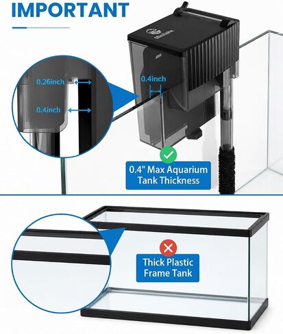 Small Fish Tank Filter Slim Aquarium Filter in Kuwait