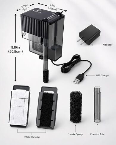 Small Fish Tank Filter Slim Aquarium Filter in Kuwait
