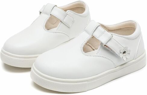 DADAWEN Girls Cute Mary Jane Flats School Uniform Shoes Comfort Sneakers (Toddler/Little Kid/Big Kid) in Kuwait