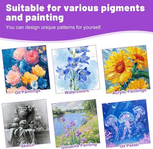 60Pack 2.5x2.5IN Square Mini Canvas Magnets, Small Magnetic Paint Canvas in Kuwait