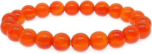 ZZ ZINFANDEL 4-10mm Carnelian Crystal Bracelet Natural Carnelian Gemstone Bracelet for Women Orange Carnelian Bracelet Jewelry in Kuwait